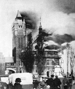 莎士比亚纪念剧院（1936年3月被大火摧毁），1936年3月 作者 不明