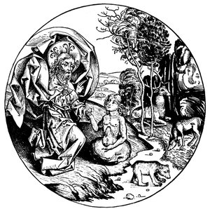 创作的第六天，1493年 作者 不明