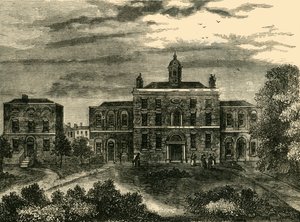 1800年，国王十字（Kings Cross）的Small-Pox医院，建于1876年。 作者 不明