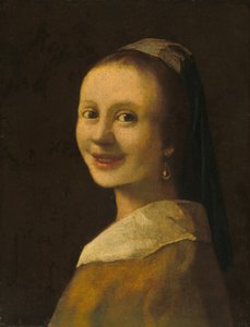 微笑的女孩》，约1925年。 作者 不明