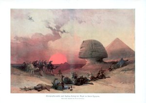 埃及吉萨狮身人面像，1840年代，1900年 作者 不明