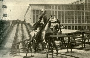 跳栏板，1910年。 作者 不明