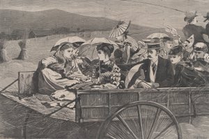 稻草骑行哈珀的巴扎尔》，第二卷，1869年9月25日。 作者 不明