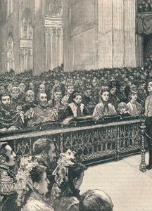 1906年，圣保罗大教堂的感恩节服务 作者 不明