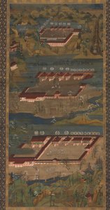 熊野三圣地：熊野曼达拉c。 1300。 作者 不明