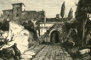 1890年，罗马的西皮奥古墓。 作者 不明