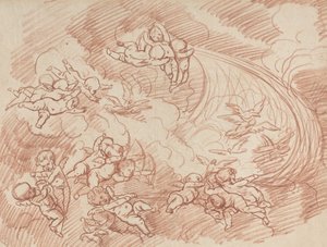 丘比特的面纱》，18世纪。 作者 不明