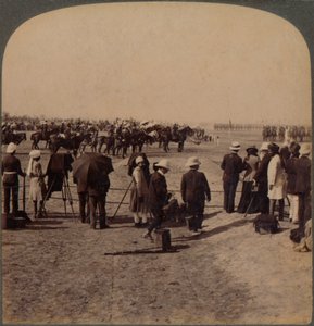 1903年在印度德里举行的大杜巴评论上的总督柯松勋爵和基奇纳勋爵 作者 不明