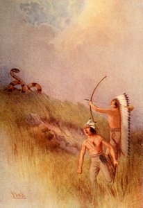 战地长官杀死了怪物响尾蛇》，1914年。 作者 不明