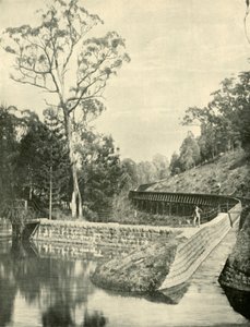 1901年，柯克斯水库（Weir and Fluming）， 作者 不明