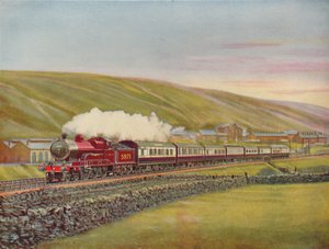 西海岸苏格兰人全速飞行，靠近Tebay，LMSR，1926年 作者 不明