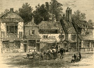 The White Hart，骑士桥，1820，c1876。 作者 不明