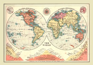 1902年，《半球世界》。 作者 不明