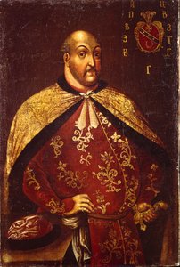 Zaporozhian哥萨克人Ataman Vasily Grigoryevich Gamaleya，约1760年 作者 不明