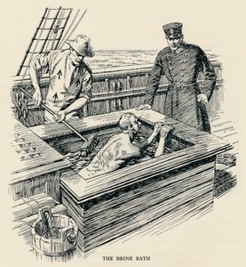 盐水浴，1834年，1934年 作者 不明