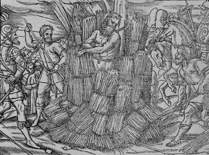 焚烧普雷奇的希罗姆（Herome），c1563。 作者 不明