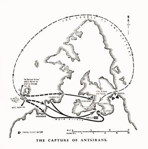 第二次世界大战，1942年，皇家海军陆战队占领了马达加斯加的Antsiranana。 作者 不明