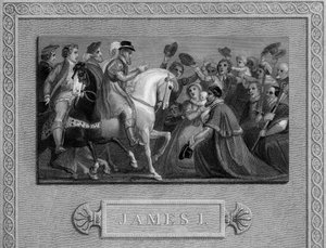 詹姆斯一世（James I）进入伦敦，大约在1603年，十九世纪 作者 不明