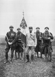 法国外籍军团马尔凯团的旗帜，c1914-1918 作者 不明