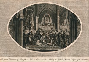 1793年1月14日，英国亨利六世在巴黎加冕 作者 不明