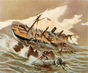 伊尔蒂斯（Iltis）武装直升机在1896年失事，1936年。 作者 不明