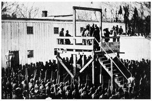 亨利·维尔兹（Henry Wirz）的绞刑，美国华盛顿，1865年-1955年 作者 不明