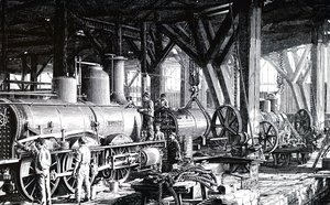 Societe Alsacienne de Constructions Mecaniques 的生产车间。 作者 不明