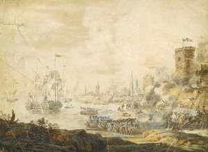 18世纪1770年7月5日的Chesma海战 作者 不明