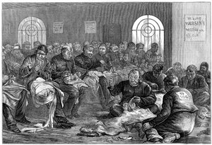 1874年，伦敦，克莱肯韦尔监狱，针线室 作者 不明