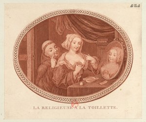 厕所里的修女，1770-1780年代。 作者 不明