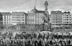 1903年11月22日宣誓效忠玛丽亚·特雷莎（Maria Theresa）作为奥地利大公爵夫人 作者 不明