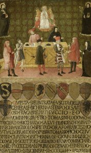 锡耶纳（Siena）收税员比切尔纳（Biccherna）办公室，1451-1452年 作者 不明
