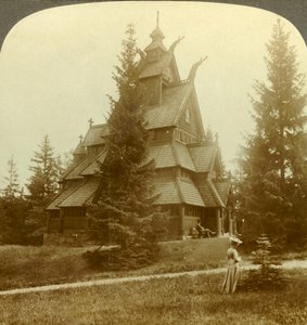 古尔古教堂，古朴的12美分。建于挪威Osoarshal，建于1905年。 作者 不明