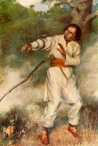 蛇迅速地缠绕在他的手臂上》，1917年。 作者 不明
