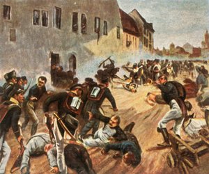 1813年10月19日袭击了Grimma门，1936年。 作者 不明