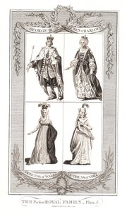当时的皇室家族1795年5月9日由亚历山大·霍格（Alexander Hogg）发布 作者 不明