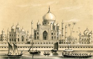 阿格巴汗（Akbar Khan）最喜欢的苏丹在阿格拉的墓，1847年 作者 不明