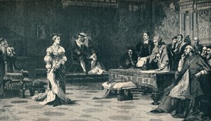 凯瑟琳女皇的审判，1529年，1905年。 作者 不明