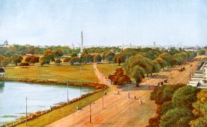 20世纪初，印度加尔各答的乔林盖（Chowringhee）风景 作者 不明