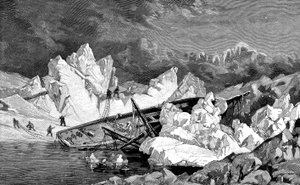 汉莎的残骸。第二次德国北极探险，1870年 作者 不明