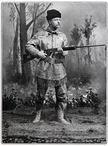西奥多·罗斯福（Theodore Roosevelt），美国士兵和政客，c1898 作者 不明