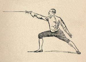 第三名-击剑，1912年 作者 不明
