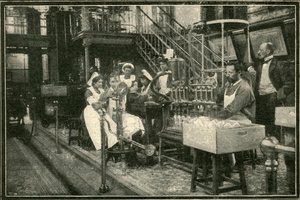 这是沙皇酿酒厂之一的内部，1901年。 作者 不明