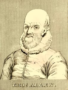托马斯·艾伦（Thomas Allen），1542-1632年，1830年。 作者 不明
