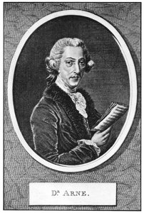 托马斯·奥古斯丁·阿恩（Thomas Augustine Arne）1710-1778，英国作曲家 作者 不明