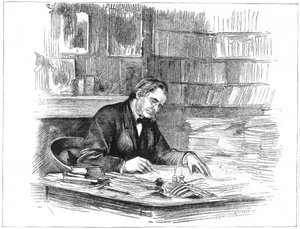英国生物学家托马斯·亨利·赫x黎（Thomas Henry Huxley）在1882年作画，1883年 作者 不明
