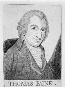 托马斯·潘恩（Thomas Paine），美国出生的美国革命家，作家，哲学家，c1790年 作者 不明