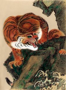 老虎从生活中诞生，1803年1886年 作者 不明