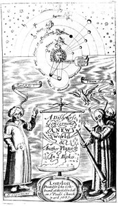 约翰·威尔金斯（John Wilkins）的《关于新世界与另一个星球的话语》的标题页，1683年 作者 不明