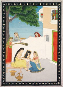 Radha的淡香水c。 1810-1820。 作者 不明